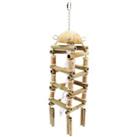 Parrot Toy NatureFirst Coco Reel Tower XL HappyPet Coconut Bamboo Bird Cage Maze