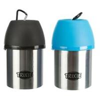 Trixie Dog Bottle with Bowl 300ml - Pet Travel Water Dispenser Bottle Lid & Hook