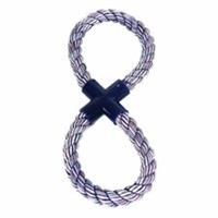 Nuts For Knots Dog Toy Figure 8 Twisted Cotton Rope Happy Pet Fetch Tug Chew Fun