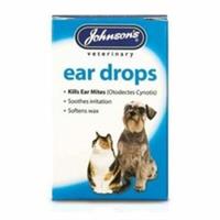 Johnson's Ear Drops Daily Cat & Dog 15ml - Kill Ear Mites & Soothes Irritation