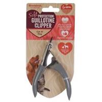 Soft Protection Guillotine Clipper for Dog & Cat Rosewood Pet Nail Claw Grooming