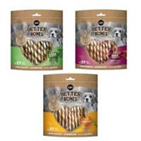 Zeus Better Bones Wrapped Twists Dog Treats Food Snack Chicken Duck Lamb 27pk