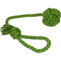 Knotted Rope Dog Toy Ball Nuts For Knots Tough Puppy Happy Pet Throw Chase Chew