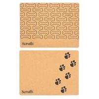 Scruffs Pet Feeding Mat Non-Slip Cork Placemat Dog Cat Food Water Bowl 40 x 30cm