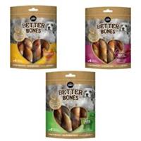 Zeus Better Bones Dog Puppy Treats Large Rolls Food Snacks Chicken Duck Lamb 4pk