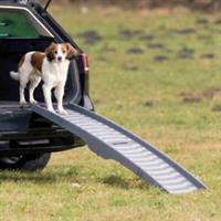 Folding Dog Ramp Trixie Plastic 3-Way Step with TPR Inserts - Protect Pet Joints
