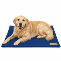 HugglePets Dog Bed Mat Cushioned Waterproof Pet Pad Puppy Made In Britain - Blue
