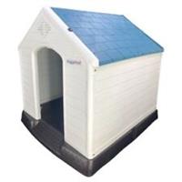 HugglePets Plastic Dog Kennel Weatherproof Pet House In & Outdoor Animal Shelter