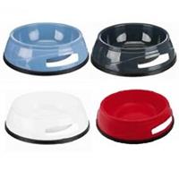 Trixie Feeding Bowl for Dog & Cat Food & Drink Plastic w/ Rubber Ring Base 0.75L