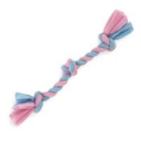 HugglePets Dog Toy 3 Knot Fleece Rope Super Soft Teeth Cleaning Interactive Toys