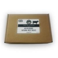 40pcs Beef Dog Treat Box Assorted Natural Air-Dried Chews High Protein Treats