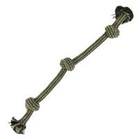 HugglePets Rope Dog Toy Legacy Hypoallergenic Hemp 3 Knot Bone Dental Chew Toys