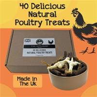Natural Dog Treat Poultry Box 40pcs Chicken Duck Treats Chews Feet Wings Sticks