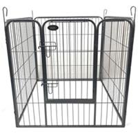 Heavy Duty Dog Puppy Pet Rabbit Cat Guinea Pig Play Pen Run Whelping Bed 4 Sides
