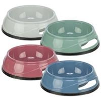 Trixie Feeding Bowl for Dog & Cat Food & Drink Plastic w/ Rubber Ring Base 0.75L