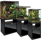 Exo Terra Terrarium Cabinet - Black Durable for Reptile Glass Enclosure CM Stand