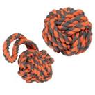 Large Rope Dog Toy Extreme Nuts For Knots Tugger / Ball Happy Pet Strong Fun Tug