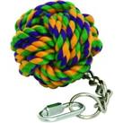 Nuts For Knots Bird Rope Ball on Chain Toy Happy Pet Cage Parrot / Parakeet Fun