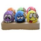 Happy Pet Egg Noggins Dog Toy - Puppy Squeaky Funny Face Large Plush Toys 15830