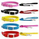 Ancol Softweave Dog Collar or Lead Black Blue Red Pink Mustard Recycled Material