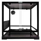 Komodo Glass Terrarium Flat Packed Easy Assemble Black Reptile Enclosure 4 Sizes