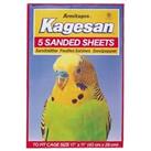 Bird Cage Sand Paper Sheets Kagesan Red - 5 Pack (43cm x 28cm) Cage Base Liner
