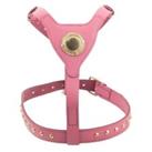 Ancol Staffy Dog Harness Bull Terrier Pink Deluxe Leather Hardwearing 60cm-83cm