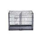 Dog Cage Crate with Divider - Metal Tray - Foldable crate with divider included