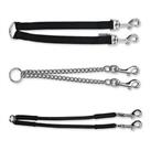 Ancol Double Dog Coupler Lead Walk 2 Dogs Twin Leash Nylon Bungee Chain Absorber