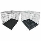 HugglePets Dog Cage Puppy Training Crate Pet Carrier - Small Medium Large XL XXL