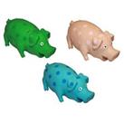 Latex Pig Dog Toy Happy Pet Green Blue Pink Large Grunting Puppy Chase Fetch Fun