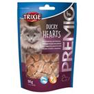 Trixie PREMIO Cat Treats Ducky Hearts 50g, 1, 3 or 6 Packs Duck Breast & Pollock