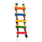 Happy Pet Multi Wood Bird Toy Chunky Large Parrot African Grey 00751 Cage Ladder