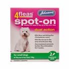 Johnsons Fleas Spot On Small Dog Kills Fleas on Contact with 4 Weeks Protection