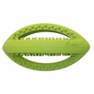 Happy Pet Grubber Interactive Rugby Ball Dog Play Toy, Green, 25 x 13 x 13cm