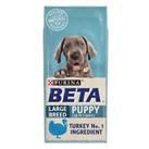 Purina Beta Puppy Large Breed Dog Food 14kg Complete Dry Kibble with Turkey