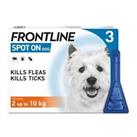 Frontline Spot On Flea and Tick Treatment Suitable For Small Dogs - 3 Pipettes