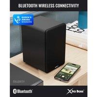 Majority D70XBLK D70X Active Bluetooth Bookshelf Speakers - Black