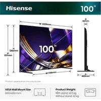 Hisense U7STUK-PRO 100inch 4K Ultra HD ULED Freely Smart TV - 100U7STUK-PRO