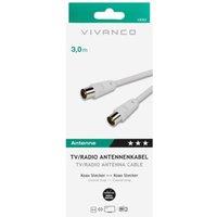 Vivanco 43063 RF Coax Plug - Coax Socket 3m Lead