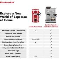 KitchenAid 5KES6551BBK Semi Automatic Espresso Quiet Mark Dual Cup - Black