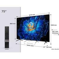 TCL C6KS 75inch 4K HDR Premium Smart Google TV with Freely - 75C6KSUK