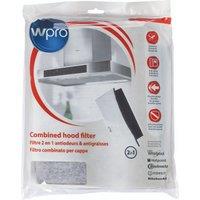 WPRO C00380049 Universal 2-in-1 Grease & Carbon Filter