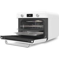Smeg COF01WHUK Countertop 10in1 Retro 50 s Multifunction Oven - White