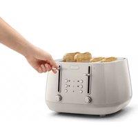 De Longhi Eclettica 4 Slot Toaster - Biscuit Beige