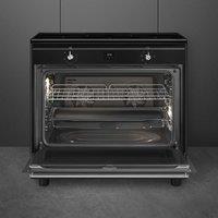 Smeg CX91IMBL Classica Aesthetic 115l 90cm Cooker with Induction Hob - Black