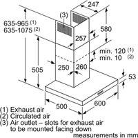 Neff D62BBC0N0B N 30 60cm Wall-Mounted Cooker Hood - Stainless Steel