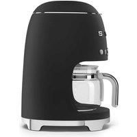 Smeg DCF02BLMUK Retro Design Drip Filter Coffee Machine - Matt Black