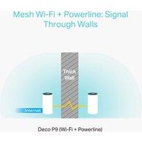 TP-Link AC1200 Deco P9 Whole-Home Hybrid Mesh Wi-Fi - 3 Pack