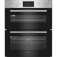 Indesit DUI 10D IX Built Under Electric Fan Double Oven - Stainless Steel